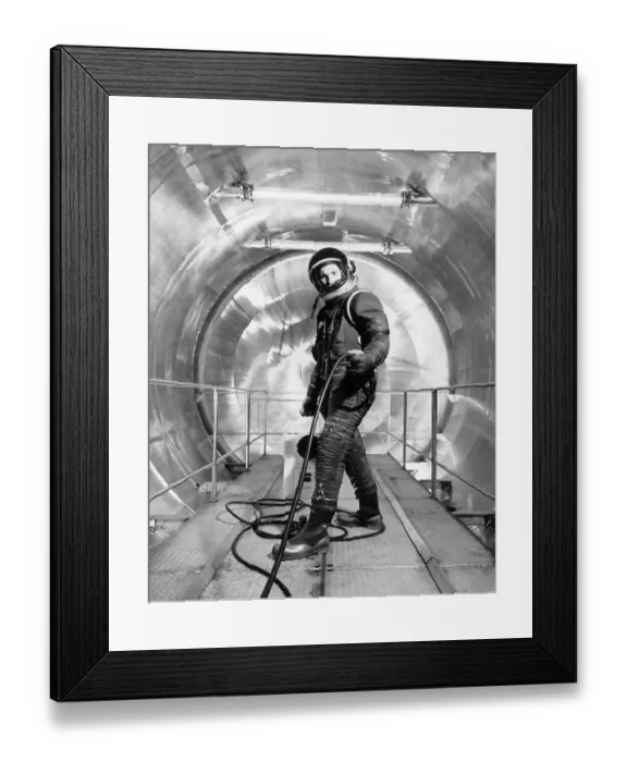 Framed Print : Man in Spacesuit in High Altitude Chamber Framed Print : Man in Spacesuit in High Altitude Chamber