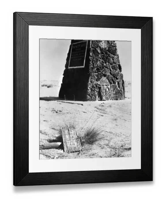 Framed Print : Inscription On Trinity Site Monument