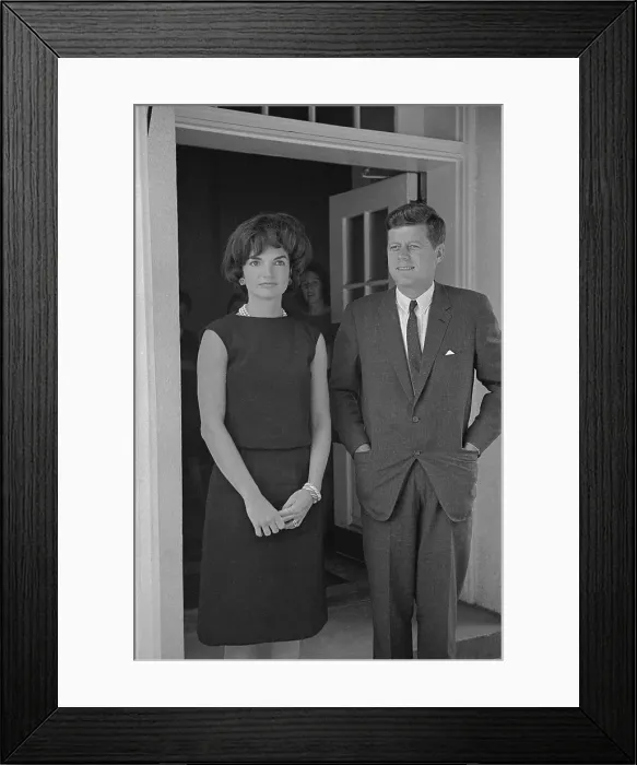 Framed Print : Jacqueline and John Kennedy Framed Print : Jacqueline and John Kennedy