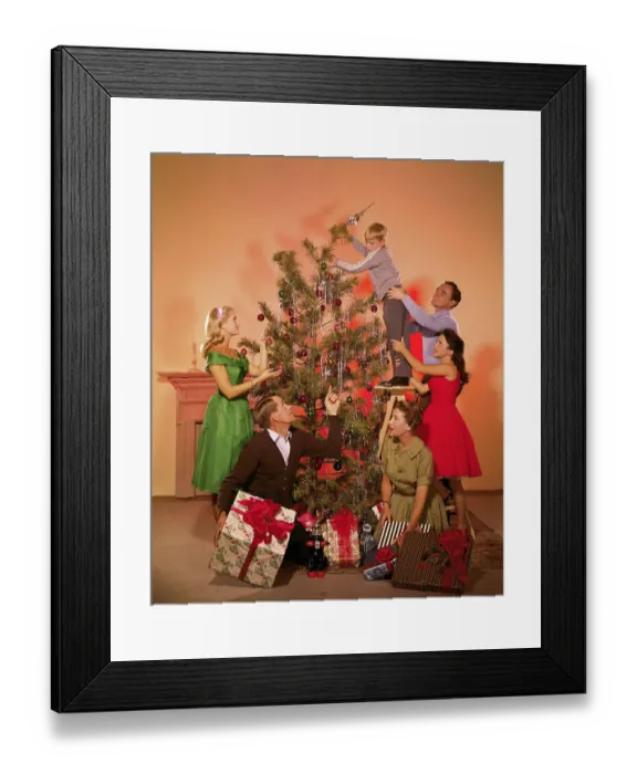 Framed Print : Cast of National Velvet Television Show Decorating Christmas Tree Framed Print : Cast of National Velvet Television Show Decorating Christmas Tree