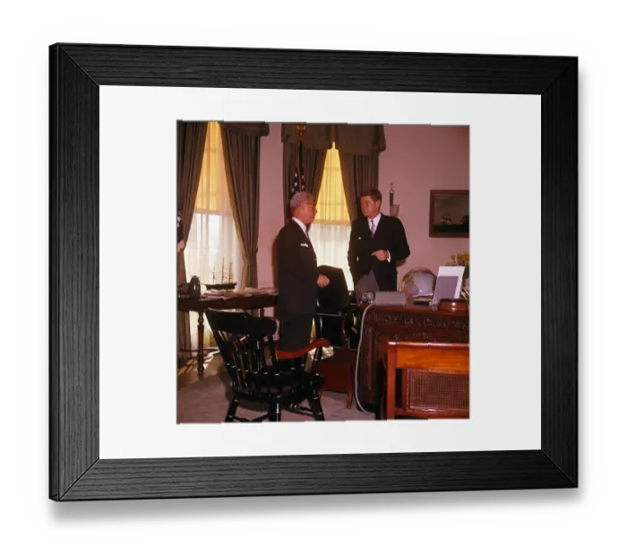 Framed Print : President John F. Kennedy and Secretary of Labor Arthur Goldberg Framed Print : President John F. Kennedy and Secretary of Labor Arthur Goldberg