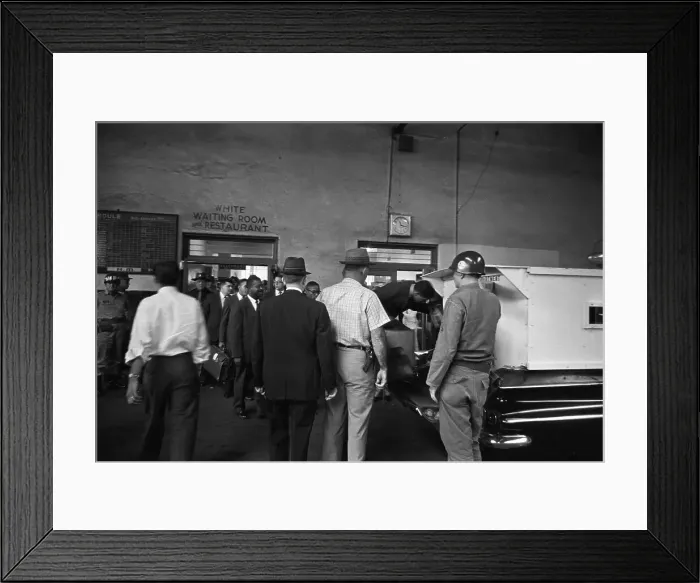 Framed Print : Professors And Students Enter Paddywagon Framed Print : Professors And Students Enter Paddywagon
