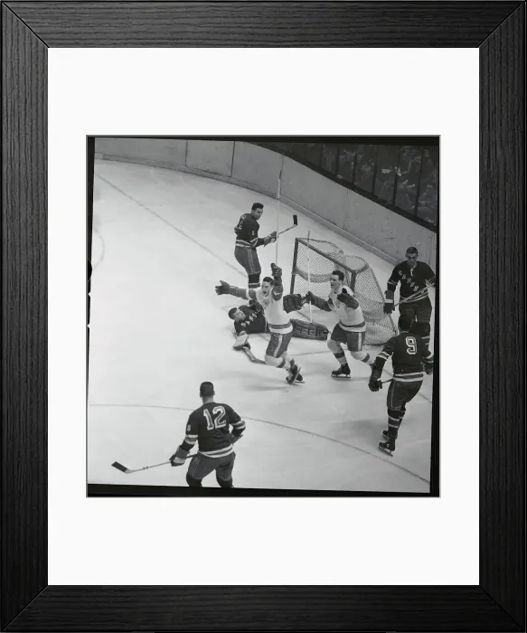Framed Print : Rangers and Detroit Hockey Action Framed Print : Rangers and Detroit Hockey Action