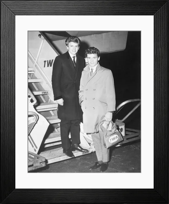 Framed Print : Everly Brothers Outside Of Plane