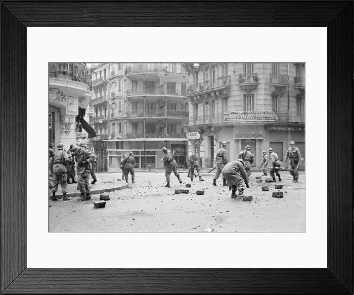 Framed Print : Riot Police in Street Quelling Riot Framed Print : Riot Police in Street Quelling Riot