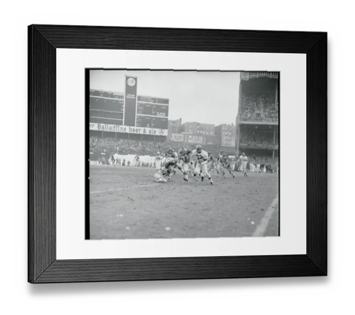 Framed Print : Jim Brown Playing to Win During Football Action Framed Print : Jim Brown Playing to Win During Football Action