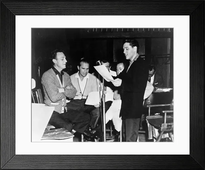 Framed Print : Elvis Presley and Jordanaires Rehearsal Framed Print : Elvis Presley and Jordanaires Rehearsal