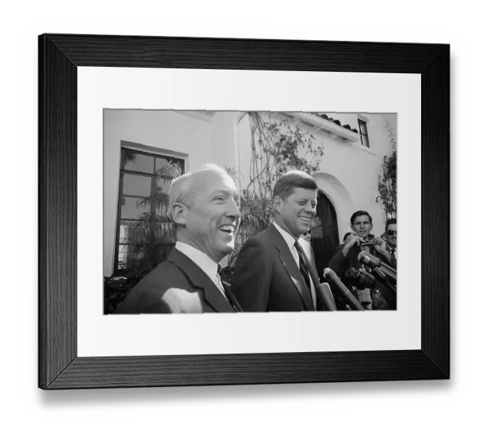 Framed Print : President-elect Kennedy with J. Edward Day Framed Print : President-elect Kennedy with J. Edward Day
