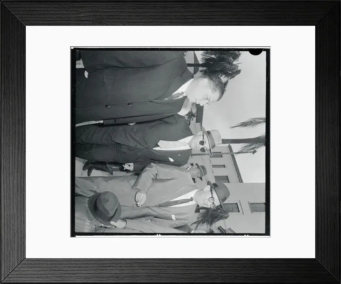 Framed Print : Portrait of Jimmy Hoffa with Henry Lower Framed Print : Portrait of Jimmy Hoffa with Henry Lower