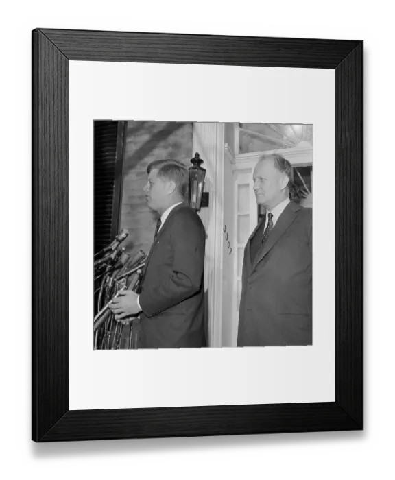 Framed Print : President-elect Kennedy with C. Douglas Dillon Framed Print : President-elect Kennedy with C. Douglas Dillon