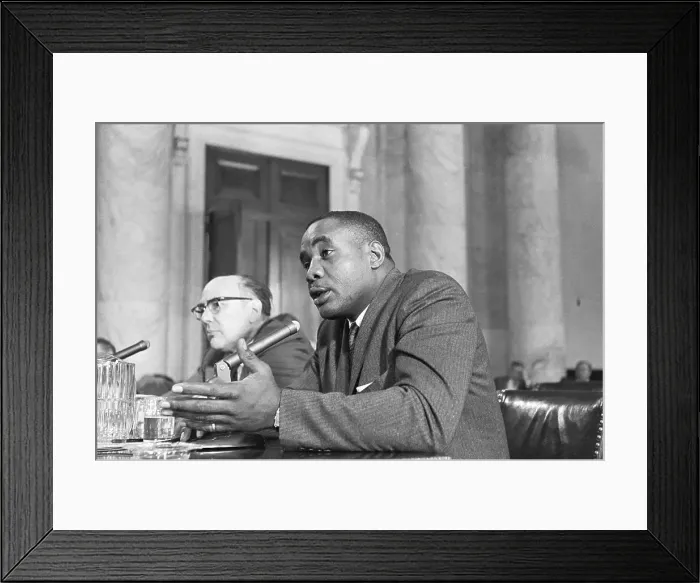 Framed Print : Sonny Liston Testifying at Senate Investigation Framed Print : Sonny Liston Testifying at Senate Investigation