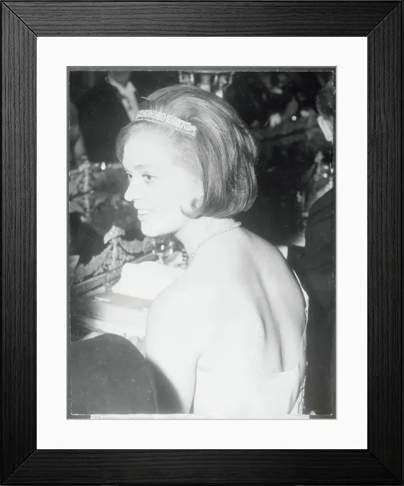 Framed Print : Princess Birgitta Wearing a New Hairdo Framed Print : Princess Birgitta Wearing a New Hairdo