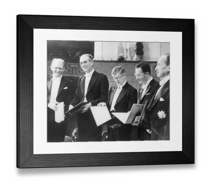 Framed Print : Nobel Prize Winners Of 1960 Framed Print : Nobel Prize Winners Of 1960
