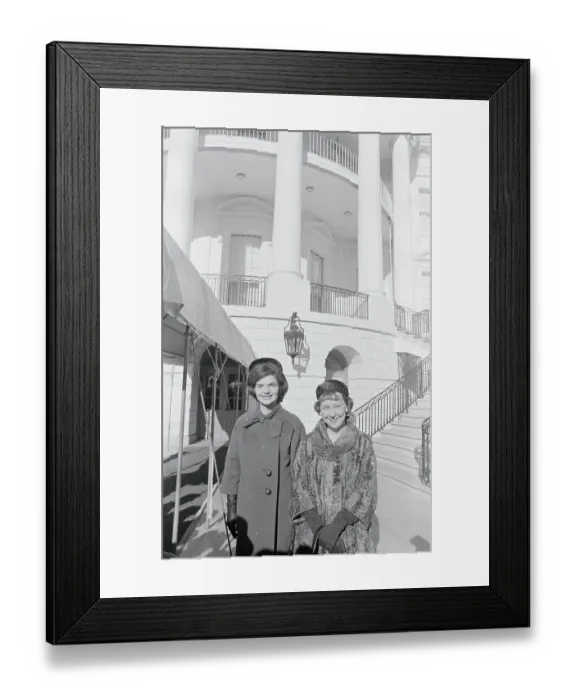 Framed Print : Jacqueline Kennedy Standing Next to Mrs. Dwight Eisenhower Framed Print : Jacqueline Kennedy Standing Next to Mrs. Dwight Eisenhower