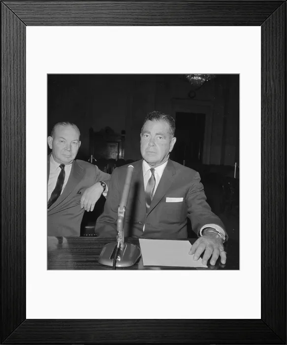 Framed Print : Sports Promoter Speaking at Hearing Framed Print : Sports Promoter Speaking at Hearing