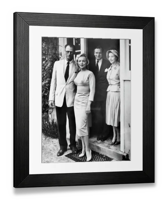 Framed Print : Miller, Monroe, Olivier and Leigh Framed Print : Miller, Monroe, Olivier and Leigh