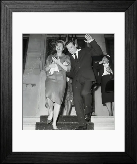 Framed Print : Ingrid Bergman and Yves Montand Framed Print : Ingrid Bergman and Yves Montand