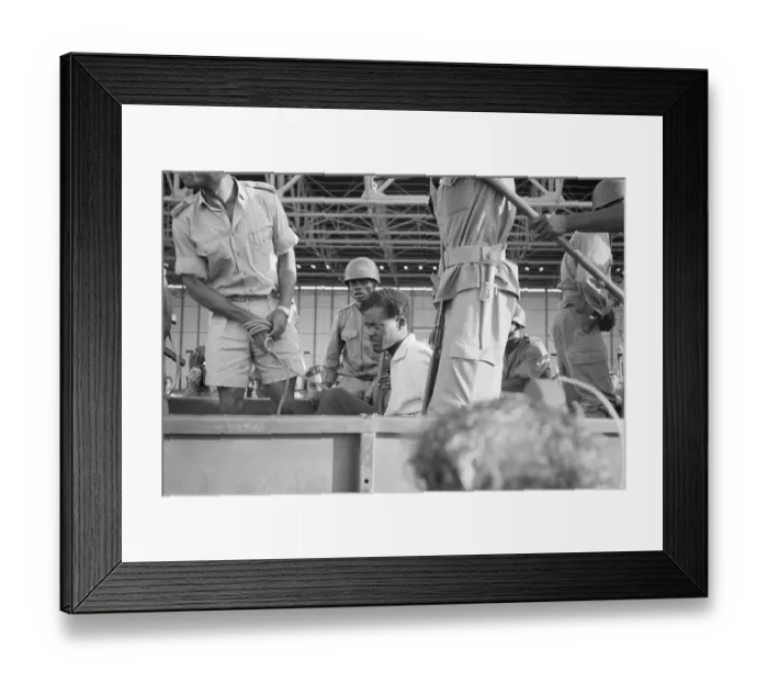 Framed Print : Patrice Lumumba Arrested In Army Truck Framed Print : Patrice Lumumba Arrested In Army Truck