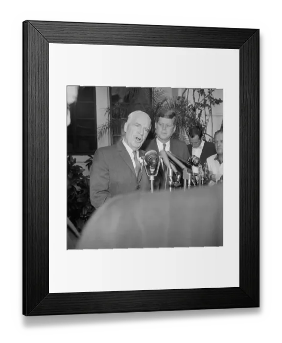 Framed Print : President-elect John F. Kennedy with Luther Hodges Framed Print : President-elect John F. Kennedy with Luther Hodges