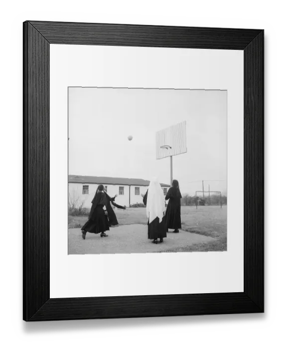 Framed Print : Nuns playing basketball Framed Print : Nuns playing basketball