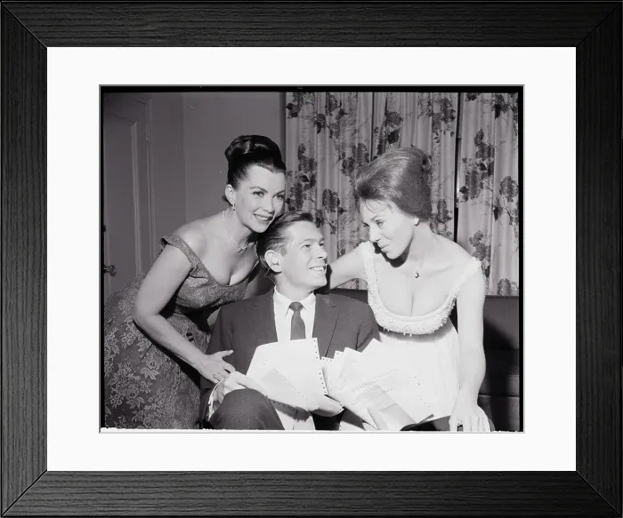 Framed Print : Women With Singer Johnny Ray Framed Print : Women With Singer Johnny Ray