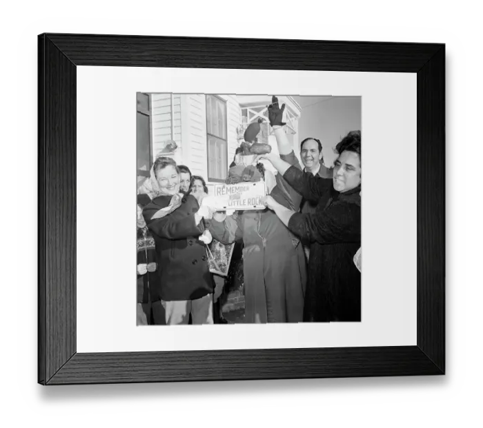 Framed Print : White Mothers Protest Integration