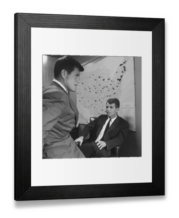 Framed Print : Edward and Robert F. Kennedy Framed Print : Edward and Robert F. Kennedy