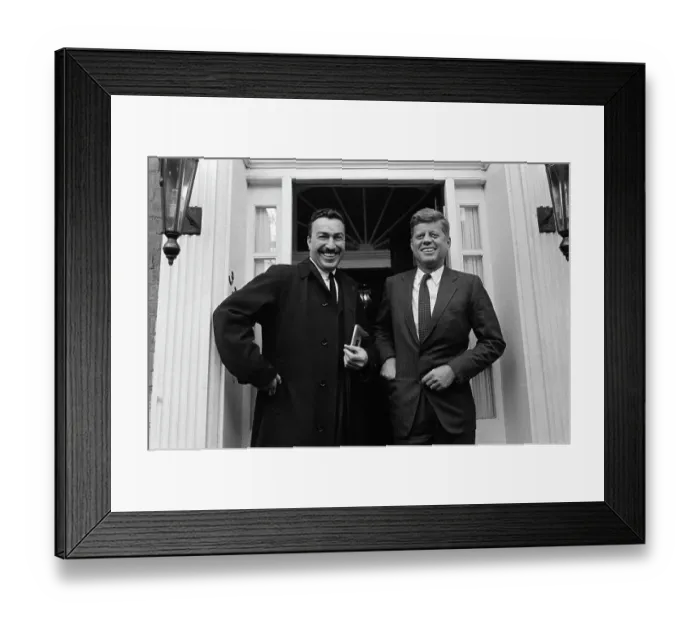 Framed Print : Adam Powell And John F. Kennedy