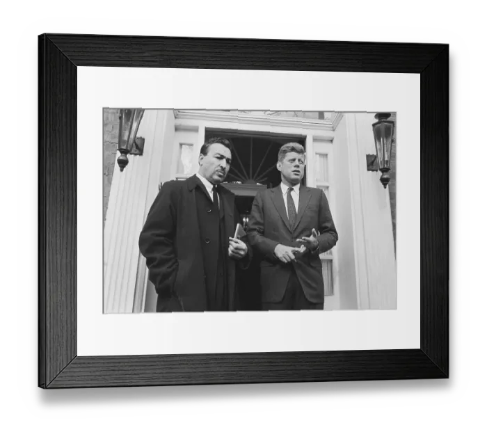 Framed Print : Adam Clayton Powell And President-Elect Kennedy Framed Print : Adam Clayton Powell And President-Elect Kennedy
