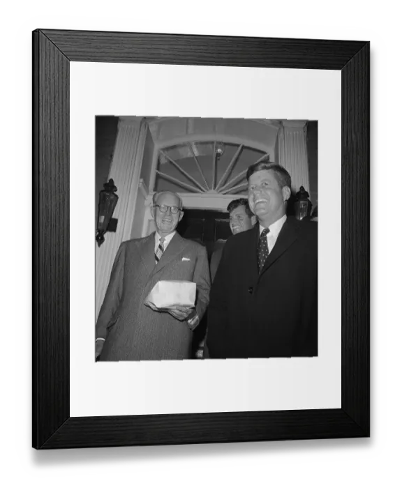 Framed Print : John F Kennedy with Father and Brother Ted Framed Print : John F Kennedy with Father and Brother Ted