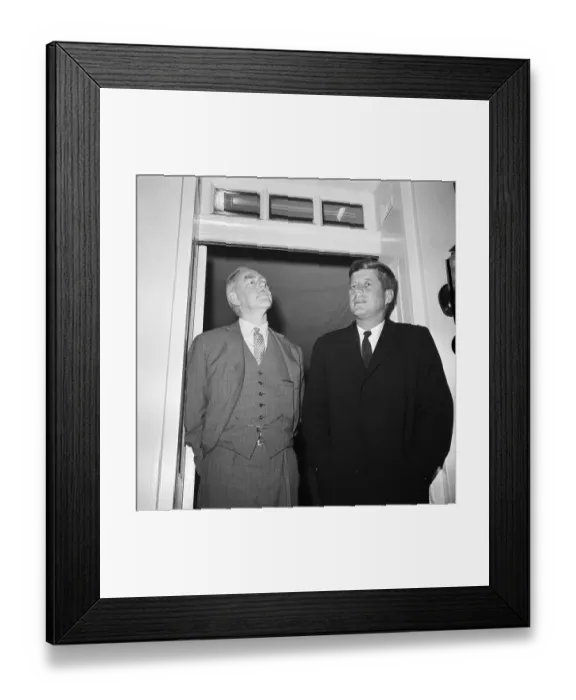 Framed Print : Dean Acheson And President-Elect John F. Kennedy