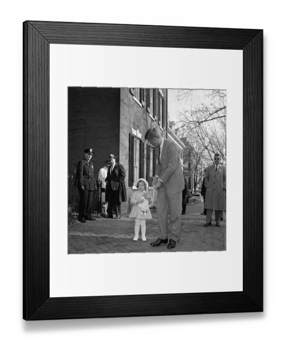 Framed Print : President-Elect Kennedy With Daughter Caroline Framed Print : President-Elect Kennedy With Daughter Caroline