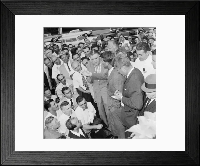 Framed Print : Robert Kennedy and Ethel with Children Framed Print : Robert Kennedy and Ethel with Children