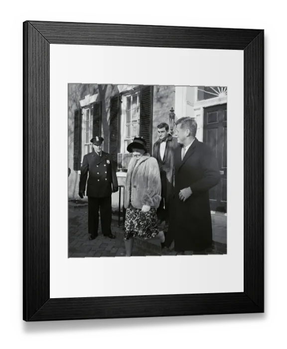 Framed Print : John F. Kennedy Leaving Home Framed Print : John F. Kennedy Leaving Home