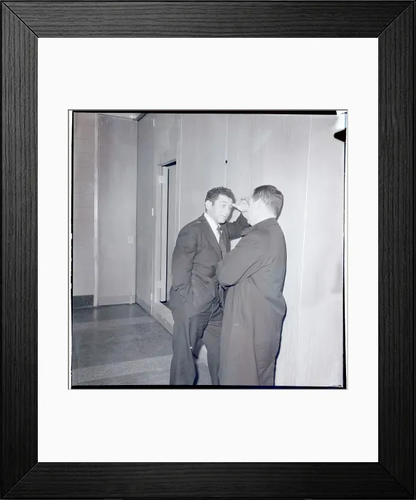 Framed Print : Norman Mailer with Attorney Framed Print : Norman Mailer with Attorney