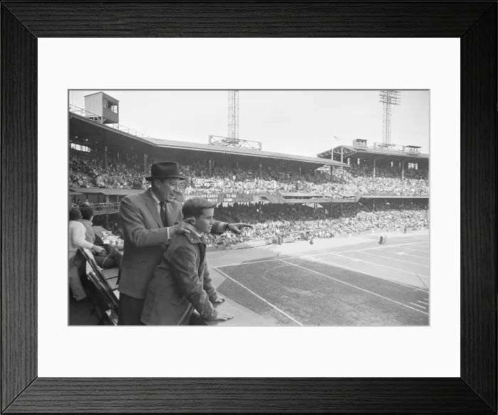 Framed Print : Baseball Team Owner at Football Game Framed Print : Baseball Team Owner at Football Game