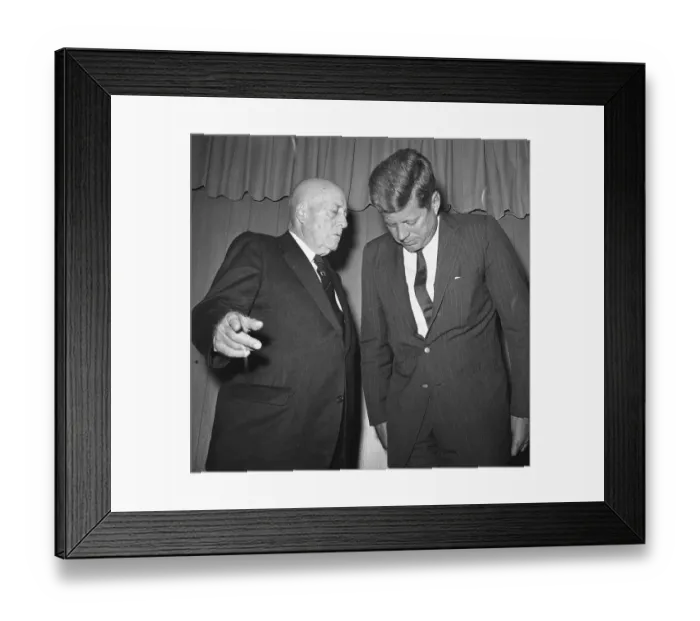 Framed Print : Sam Rayburn and John F. Kennedy Framed Print : Sam Rayburn and John F. Kennedy