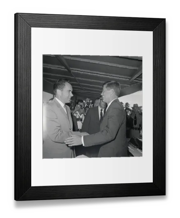 Framed Print : President Shaking Hands With Vice President