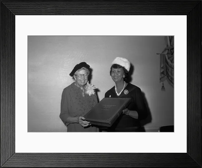 Framed Print : Eleanor Roosevelt Receives Human Rights Award Framed Print : Eleanor Roosevelt Receives Human Rights Award