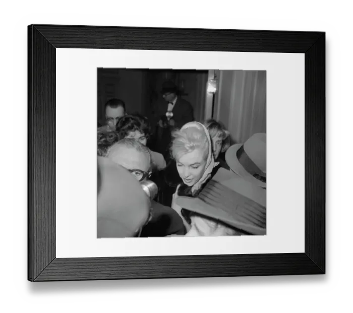 Framed Print : Marilyn Monroe Surrounded by The Press Framed Print : Marilyn Monroe Surrounded by The Press