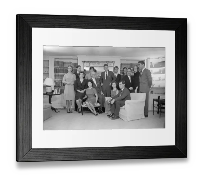 Framed Print : Kennedy Family in Hyannisport Home Framed Print : Kennedy Family in Hyannisport Home