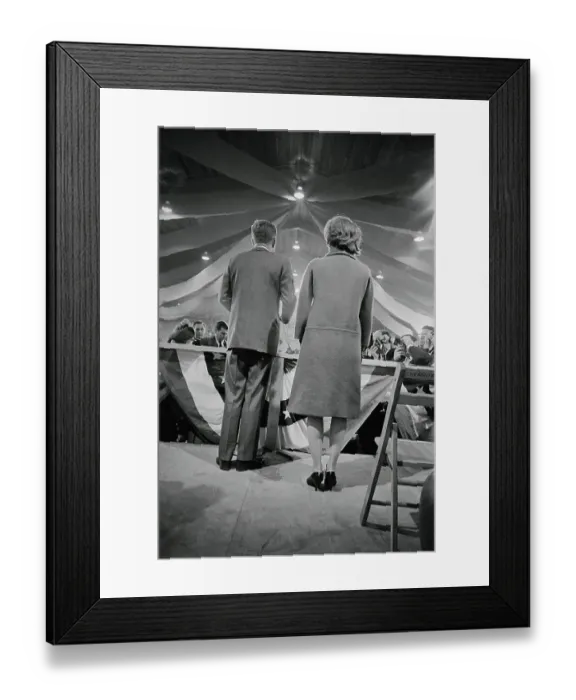 Framed Print : John Kennedy Giving Acceptance Speech