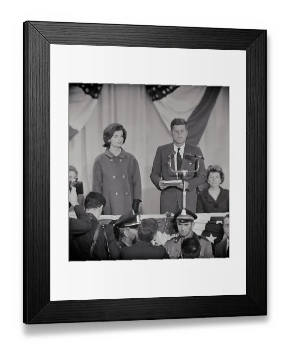 Framed Print : President-Elect John Kennedy Delivering Acceptance Speech Framed Print : President-Elect John Kennedy Delivering Acceptance Speech