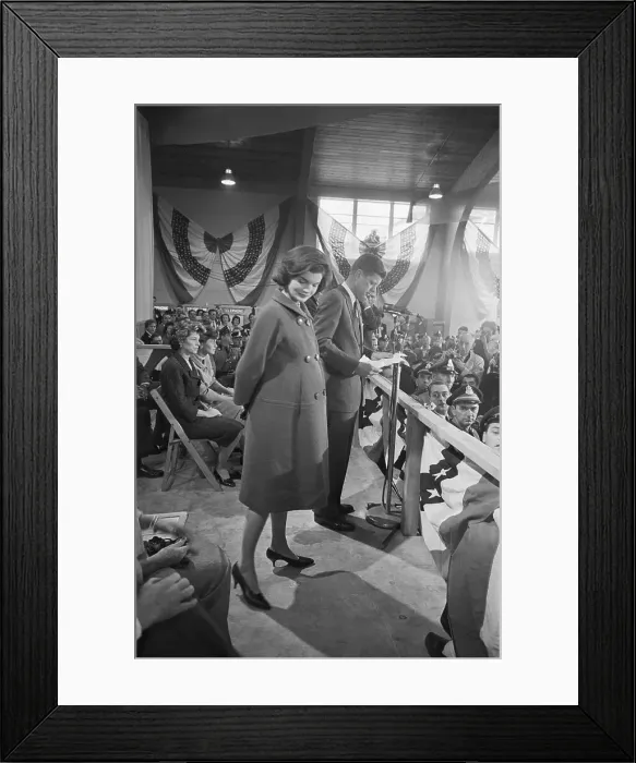 Framed Print : President-Elect John Kennedy Delivering Acceptance Speech Framed Print : President-Elect John Kennedy Delivering Acceptance Speech