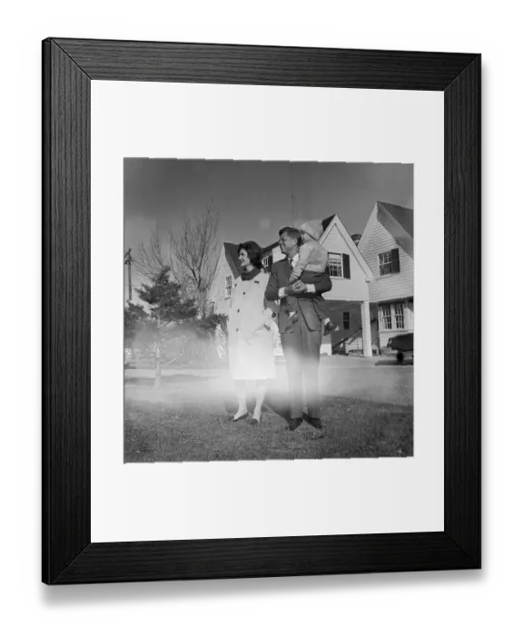 Framed Print : The Kennedys On Election Day Framed Print : The Kennedys On Election Day