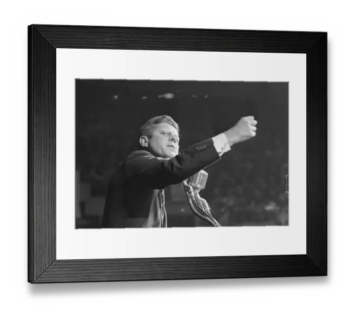 Framed Print : John Kennedy Clenching His Fist Framed Print : John Kennedy Clenching His Fist