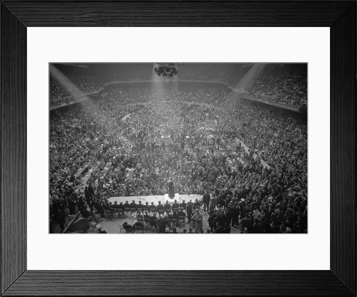 Framed Print : John Kennedy Speaking at Wind-Up Rally Framed Print : John Kennedy Speaking at Wind-Up Rally