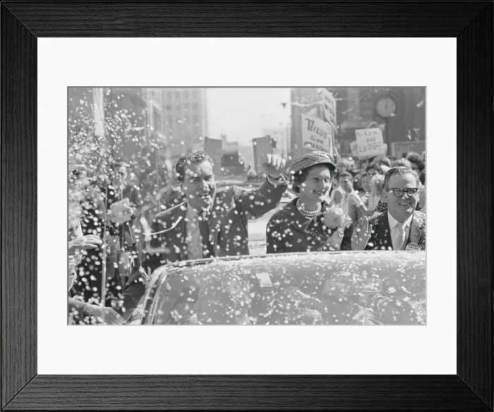 Framed Print : Parade Welcoming Presidential Candidate Nixon Framed Print : Parade Welcoming Presidential Candidate Nixon