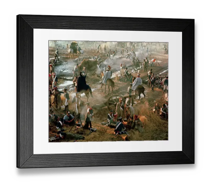 Framed Print : Troops Resting in Their Encampment in Film Waterloo Framed Print : Troops Resting in Their Encampment in Film Waterloo