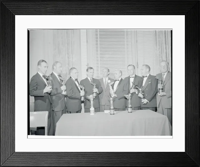 Framed Print : 1960 Albert Lasker Awards Recipients Posing in Group Photo Framed Print : 1960 Albert Lasker Awards Recipients Posing in Group Photo